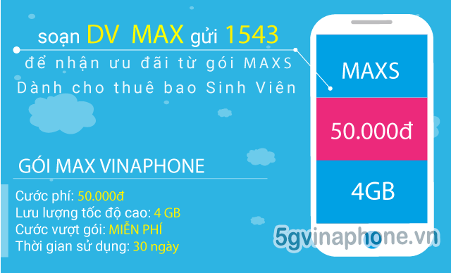 Thông tin chi tiết về gói cước MAXs Vinaphone
