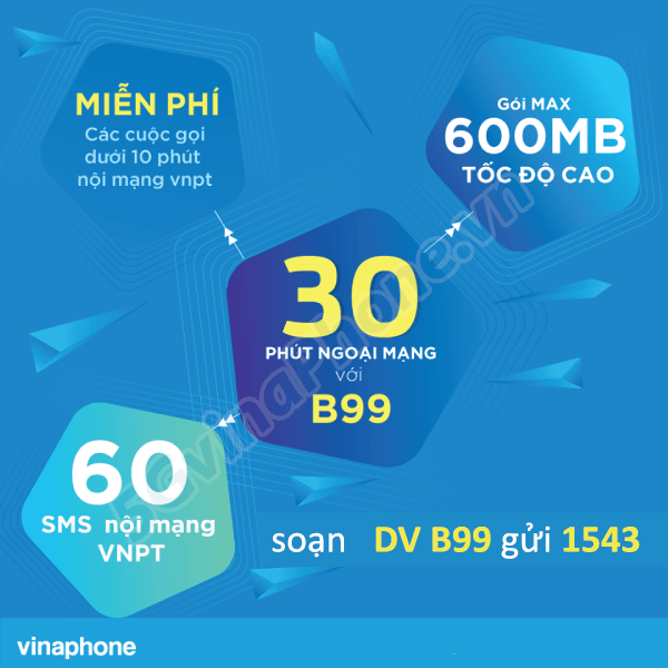 Thông tin chi tiết về gói cước khuyến mãi B99 của Vinaphone
