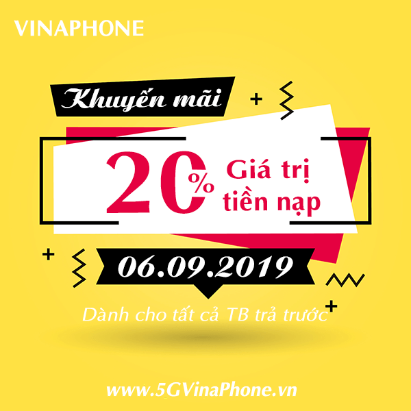 Khuyến mãi Vinaphone ngày 6/9/2019 ưu đãi ngày vàng toàn quốc