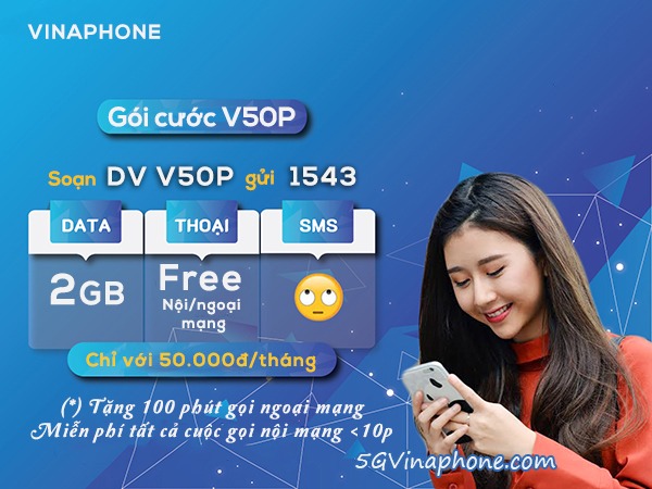 Hướng dẫn cách đăng ký gói cước V50P Vinaphone