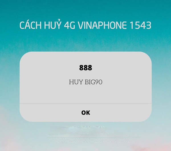 Hướng dẫn cách hủy 4G Vinaphone 1543 nhanh nhất 