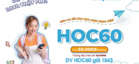 Đăng ký gói HOC60 Vinaphone có 60GB, Free data truy cập Tiktok, Youtube