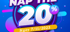 Khuyến mãi Vinaphone ngày 7/11/2023 ưu đãi 20% giá trị nạp tiền