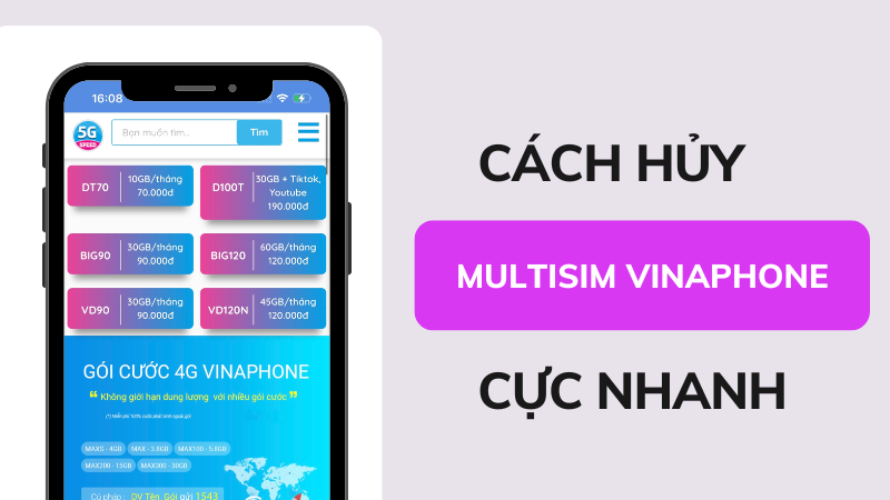 Cách hủy Multisim Vinaphone nhanh nhất