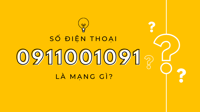 Số điện thoại 0911001091 là mạng gì?